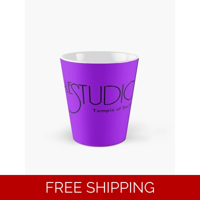 Tall mug Purple Black logo TOS Black